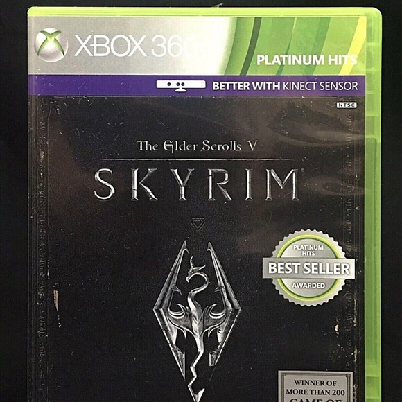 The Elder Scrolls V Skyrim Xbox 360 Platinum Hits 2011 TESTED Complete Manual - Picture 3 of 12